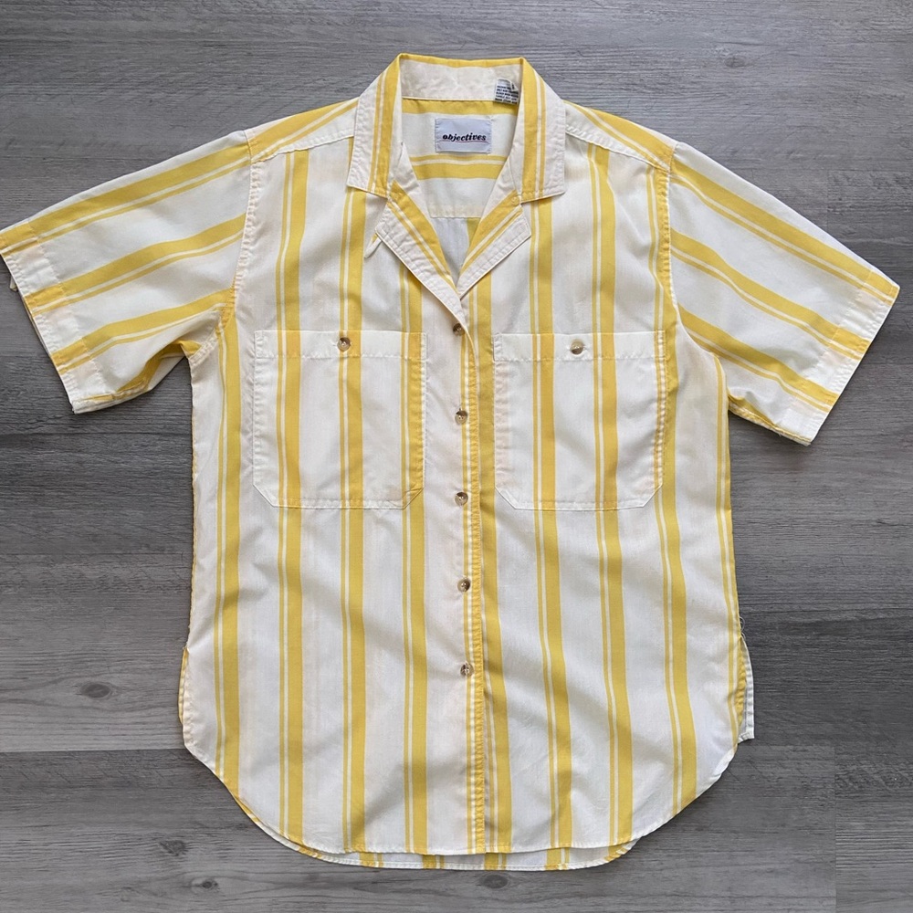 Vintage Striped Button Down Shirt